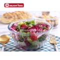 Ensemble de 4 pièces avec couvercle bol à salade en verre